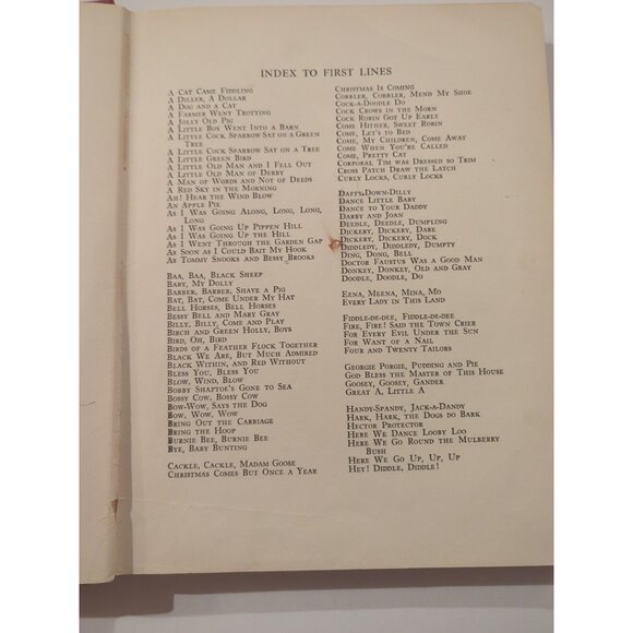 Watty Piper FAMOUS RHYMES MOTHER GOOSE HC Platt And Munk Co 1933 Bit Rough - Picture 6 of 11